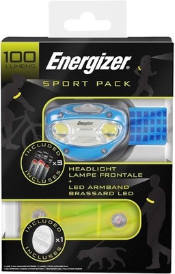 ENERGIZER  Sportpack Headlight Vision BLUE + Reflektor Armband inkl. Armband