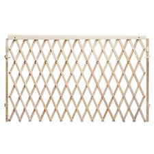 Expansion Walk-Thru Room Divider Baby Gate Natural Wood