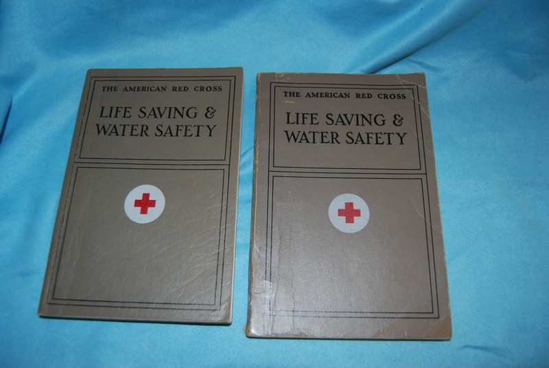 Two American Red Cross Life Saving and Water Safety Manuals