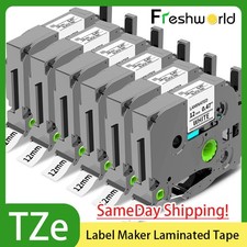12mm 0.47 Laminated White Tape for Brother P-Touch Label Maker PT-D220 TZe-231