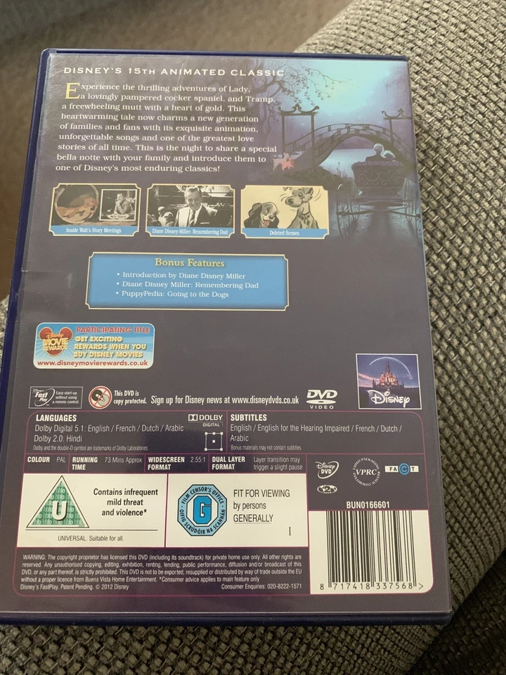 Walt Disney Lady and the Tramp  [Diamond Edition] (DVD) - Image 2 of 4