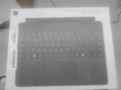 Microsoft Surface Pro Keyboard w/ Pen Storage for Copilot+ 11th Ed Surface 9 & 8