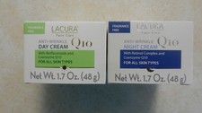 Set of 2 LACURA Q10 Anti-Wrinkle Face Day  Night Cream MADE IN GERMANY NEW SEAL