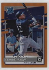2020 Panini Donruss Optic Rated Rookies Orange Prizm /100 Tyrone Taylor #78 14tz
