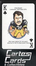 Andy Russell 2019 Hero Decks Pittsburgh Steelers Football Heroes Playing Card KC
