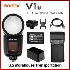 Godox V1 V1N 2.4G TTL HSS Camera Flash Speedlite Round Head Light For nikon USA