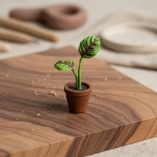 Miniaturpflanze 3d-gedruckt mini-kunstpflanze...