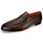 New Santoni Men's Shoes Edvin Dress Penny Loafer