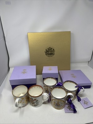 Queen Elizabeth II Platinum Jubilee Bone China Royal Collection set of 8 pcs