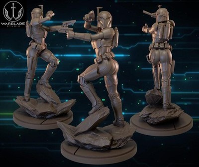 Female mandalorian sabine proxy star wars legion / shatterpoint compatible -