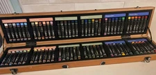 Vintage Gallery Soft Oil Pastels 72 Colors Wood Box Looks UNUSED