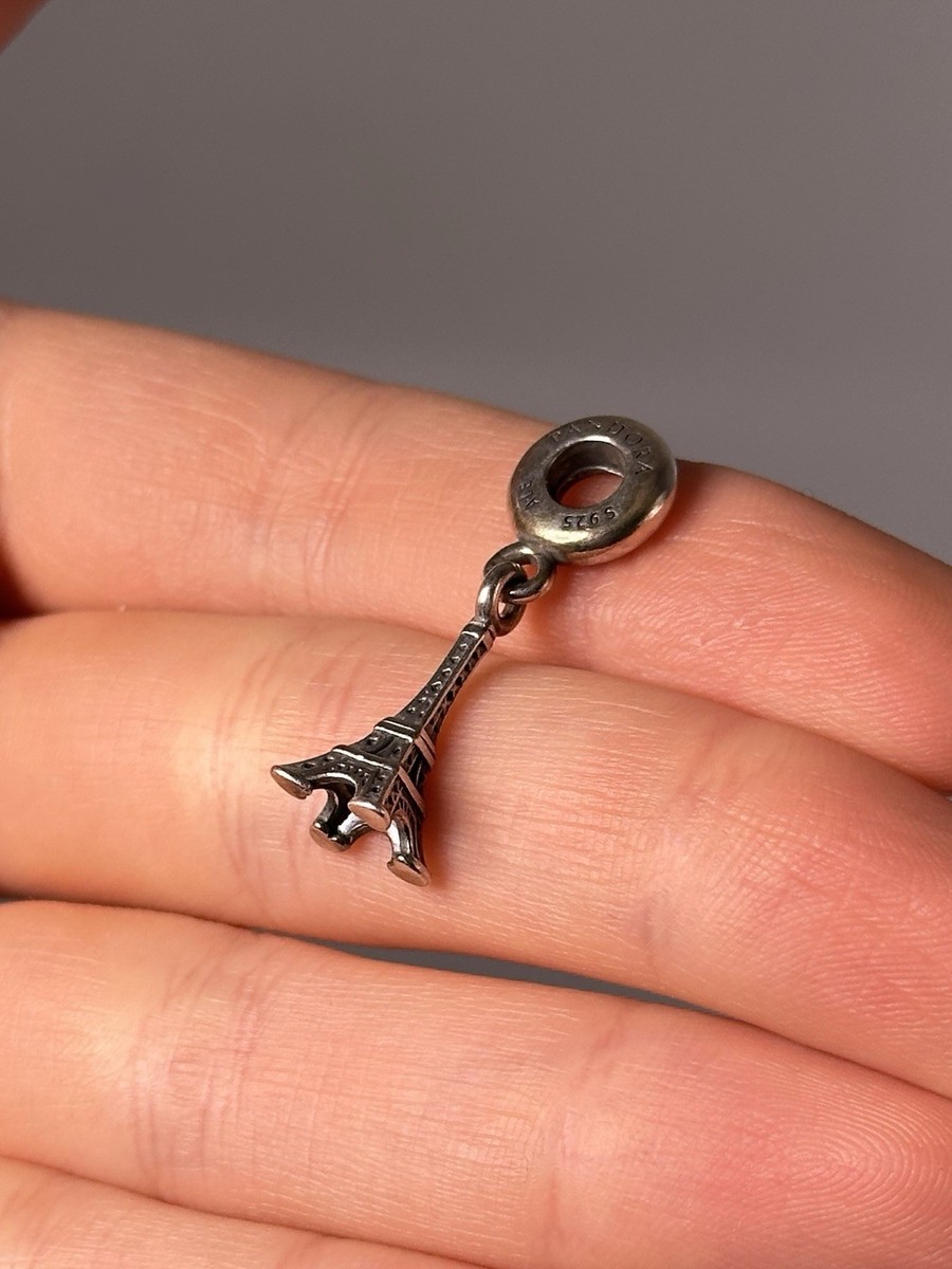 Pandora Paris Eiffel Tower Dangle Charm 791082 – Sterling Silver Travel Charm View 2