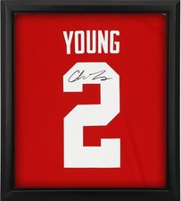 Chase Young Ohio State Buckeyes Framed Signed Nike Scarlet Game Jersey Shadowbox