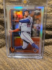 2025 Topps Chrome #200 Juan Soto x Chrome Refractor NY Mets Mint Condition
