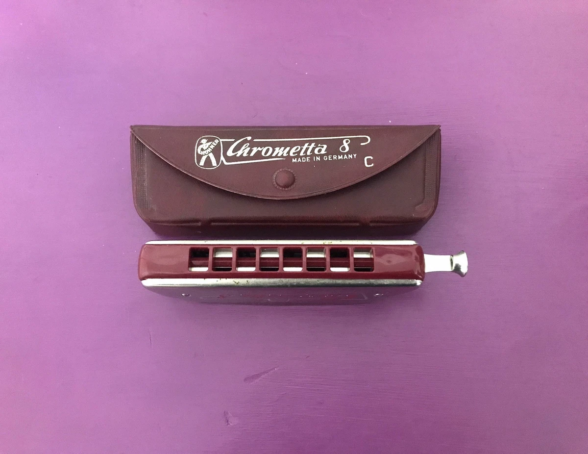 Hohner Chrometta 8 Chromatic Harmonica with Case - Vintage Made in