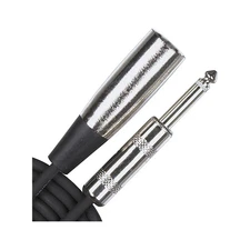 Rapco Horizon Hi-Z 1/4" Male-XLR Male Cable Black 15 ft.