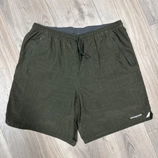 Patagonia Nine Trails Green Shorts Men’s Size L Lined Repair Reuse Recycle EUC