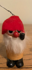 Scandinavian Nisse/Tomte Santa Wood Vintage Christmas 2.75" Tall