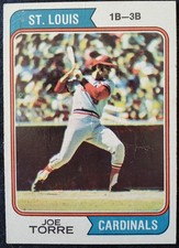 1974 Joe Torre St. Louis Cardinals MLB Topps Card #15