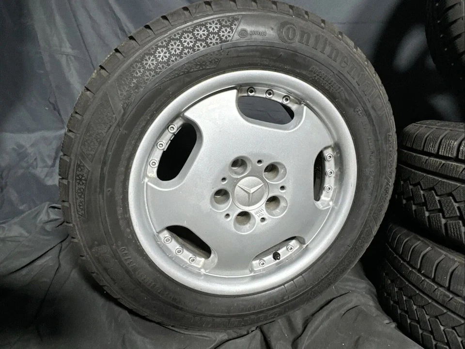 Dezent Alufelgen für Mercedes S-Klasse w140 w220 mit 225/60R 16 Conti Winter - Bild 3 von 4