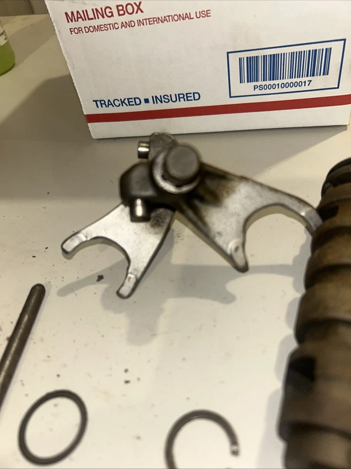 1974-75 Yamaha Mx175 Parts Lot , Shift Drum Shift Forks Transmission Gears - Image 2 of 4