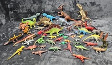 Mixed Lot Of 48 Plastic Dinosaur Small Medium Large Reptile Figures
