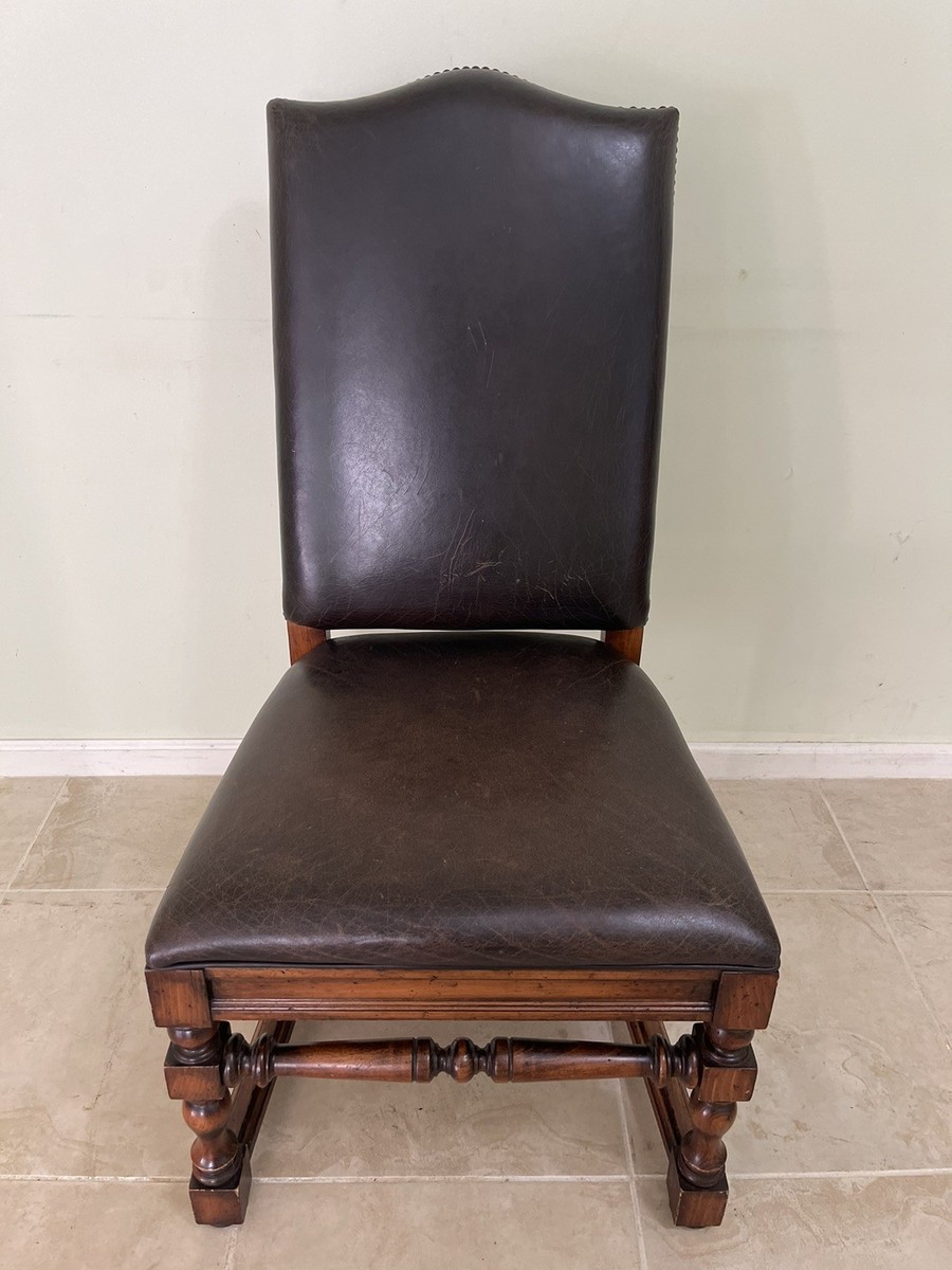 Ralph Lauren Polo Leather Dining Chair rare made by Henredon