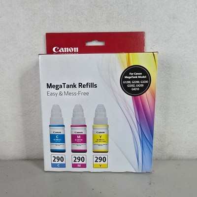 Canon MegaTank Refills 290 Red, Blue, Yellow