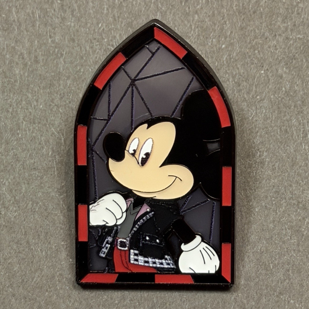 Disney Trading Pin Loungefly Mickey Kingdom Hearts Stained Glass Window Pin