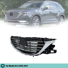 Complete Front Upper Grille Chrome Plastic Suitable For Mazda CX-9 CX9 2016-2022