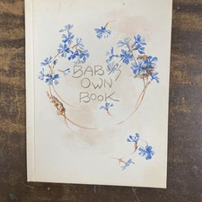 Vintage C R Gibson 1923 Babys Own Book Birth Record Hardcover Book
