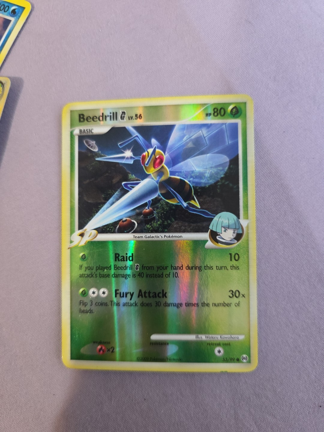 Beedrill G — 53/99 Common Reverse Holo Lightly Played Pokémon Platinum Arceus