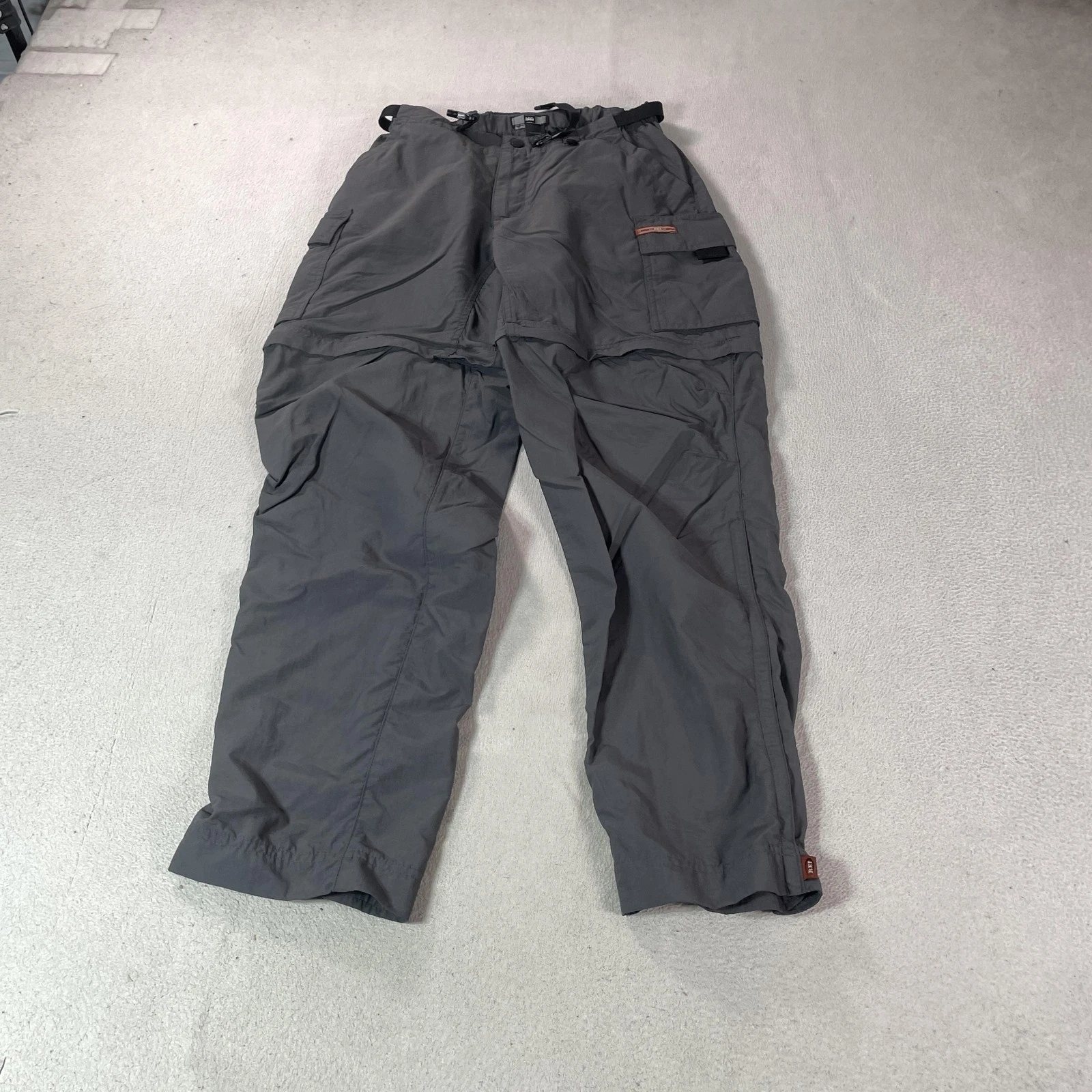 REI Pants Womens 4 Gray Nylon Rain Hiking Lightweight Adjustable Waist Outdoor
Opens in a new window