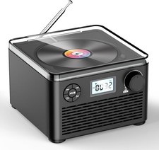 Portable CD Player W/ Speakers Bluetooth:Rechargeable CD Boombox W/ FM