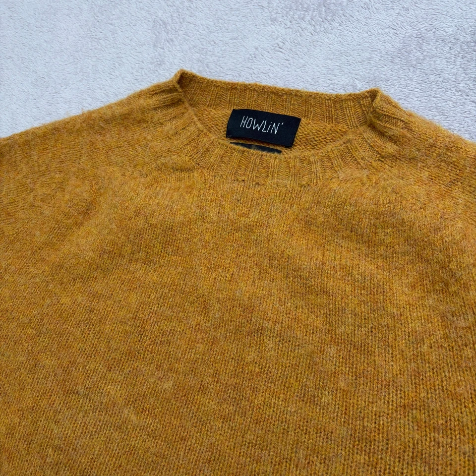Suéter Howlin' Birth of the Cool de Lana Cuello Redondo Dorado M Hecho en Escocia Slim Hiedra Foto 2 de 4