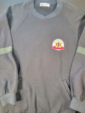 Giorgio Beverly Hills Vintage 80s Sweatshirt Pullover Collared Large Black/green