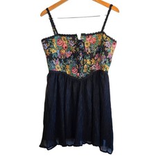 Size L – Cider floral brocade corset mini dress NWT