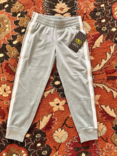 Athletic Works Girls Two-Tone Knit Joggers, Sizes XS 4-5 