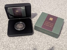 Silver Proof EU Brexit 50p Withdrawal from the European Union UK 50p Coin (2020)
