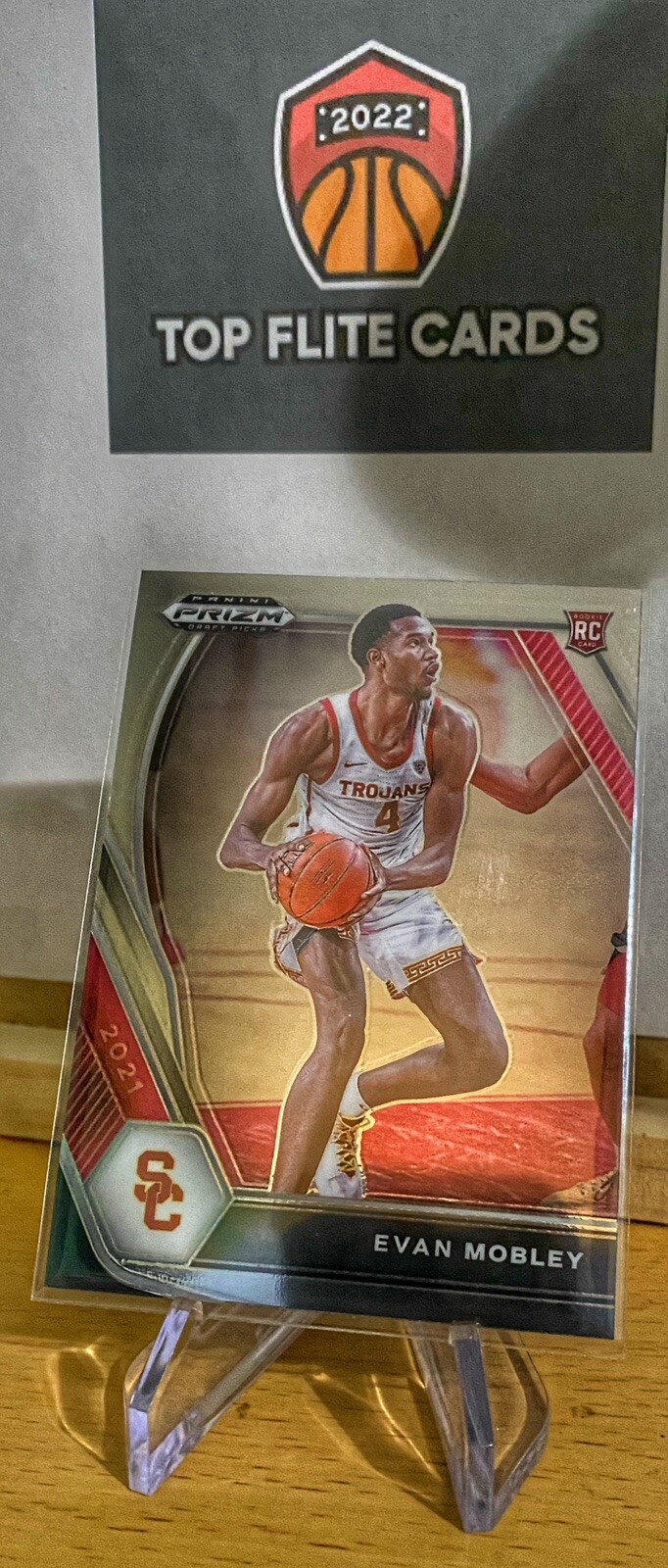 2021-22 Panini Prizm Evan Mobley Silver Prizm RC Rookie #325 Cavaliers
