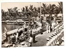 World War II Photo Military Sailors on Boat South Pacific WW 2 5x7 inches
