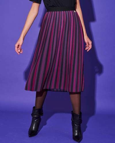 LONG PLEATED SH SKIRT - Picture 1 of 3