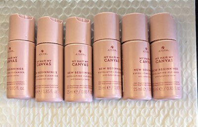 6x Alterna My Hair My Canvas Exfoliating Cleanser 25 mL/0.85 oz ea Travel Sz