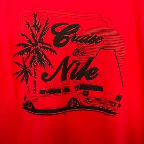 Vintage Crewneck Short Sleeve Single Stitch Made in USA Cruise the Nile SZ XL - Picture 2 of 6