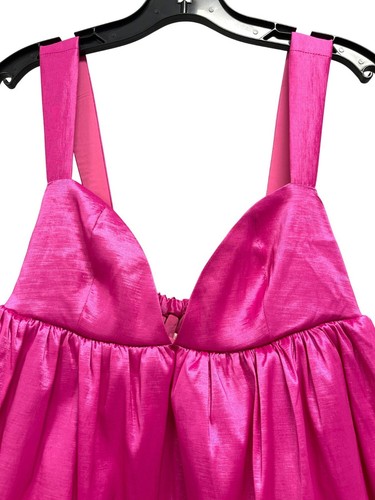 Mini Vestido For Love & Lemons Rosa Selena Empire Elástico Talla XS NUEVO CON ETIQUETAS - Imagen 5 de 8