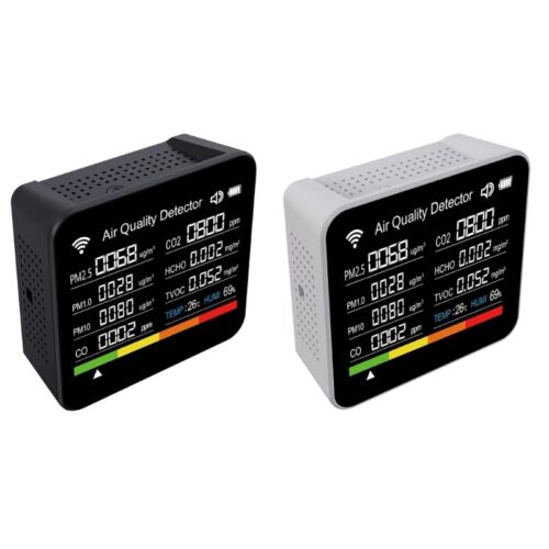 Air Quality Monitors CO2 Meter Carbon Dioxide Detectors Temperature Humidity