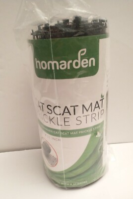 Homarden Cat Repellent Outdoor Scat Mat 6.5 ft  Deterrent 6.5 ft, Black 