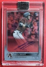 2022 Topps Clearly Authentic Seth Beer RC Auto CAA-SBE Arizona Diamondbacks