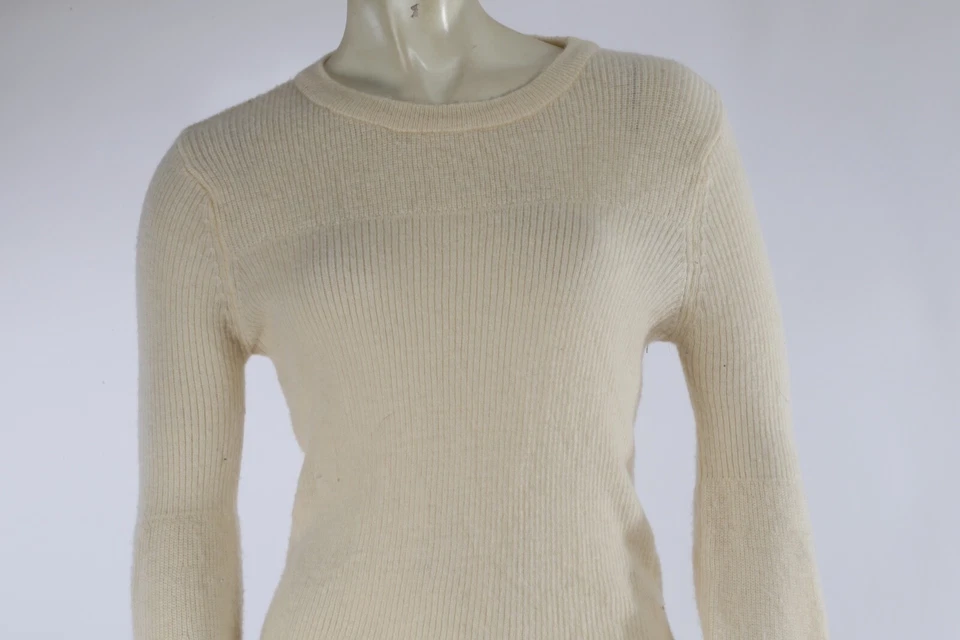 J.O.A. Suéter de manga larga campana tejido crema talla S Foto 2 de 4