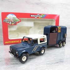 BRITAINS 9650 - 1:32 - LandRover mit Pferdeanhänger - OVP - #BE10732